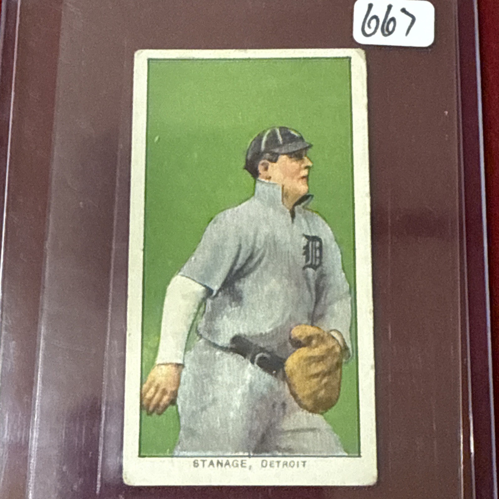 1909-11 T206 Oscar Stanage RC - Piedmont Back