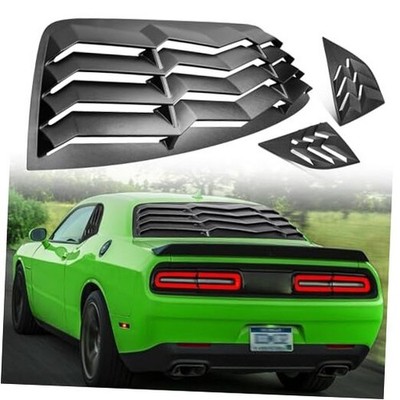 CUMART 2008-2023 Rear+Side Window Louver Windshield Rear and Side Louver Black