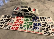 Tyco 440-X2 Buick Grand National Regal Slot Car 25 Decal Sheet Multi Color