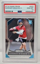 2019 Prizm GARDNER MINSHEW ROOKIE RC CARD PSA 10 GEM MINT. rookie card picture
