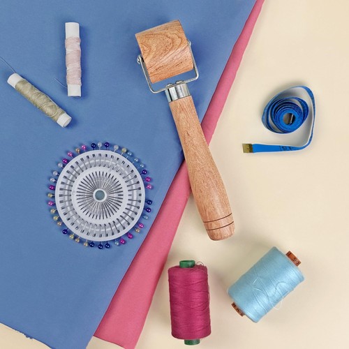 Savina Rullo per Cuciture Quilting, Pressatura in Legno Manico Facile da Impugnare Legno  - Foto 6 di 6