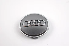 Audi 61mm (2.40") Gray Chrome Wheel Rim Center Wheel Cap Emblem 4M0601170🔥