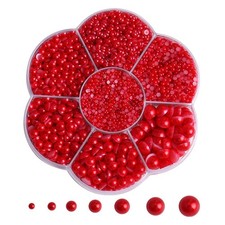 5800Pcs Half Pearls for Craft Flatback Pearls for Artwork Making DIY Rhinesto