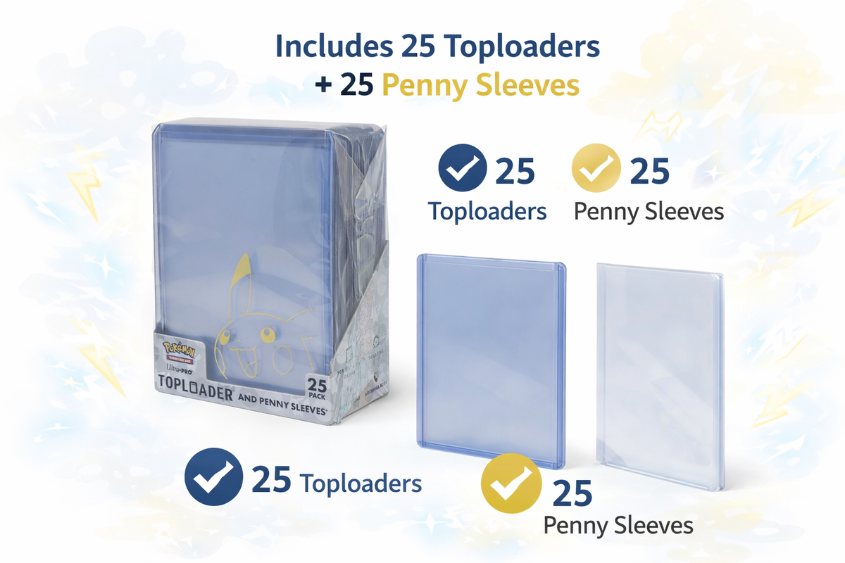 Ultra PRO Pikachu Card Sleeves & Toploaders Combo Pack 25 Pack Pokemon TCG | eBay Ultra PRO Pikachu Card Sleeves & Toploaders Combo Pack 25 Pack Pokemon TCG | eBay