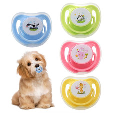 4Pcs Pet Kitten Pacifier Pet Suckling Puppy Pacifier Butterfly-Shaped Silicone T