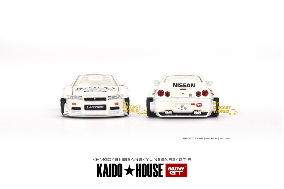 1:64 MINI GT x KAIDO HOUSE NISSAN SKYLINE GT-R R34 KAIDO V2 White