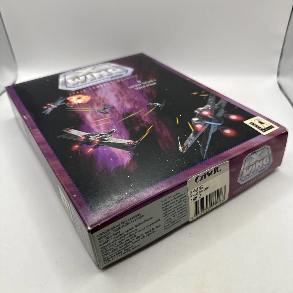Star Wars X-Wing Space Combat Simulator PC 3,5" Big Box - Box Only + Manual - Image 4 of 4