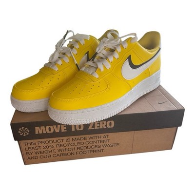 Nike Air Force 1 Move to Zero Yellow White Black Low Top Sneakers Colorful
