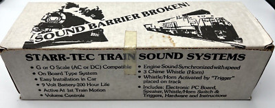 STARR-TEC TRAIN SOUND SYSTEMS SS-EA CHUFFER W/WHISTLE G SCALE AC OR DC  NEW