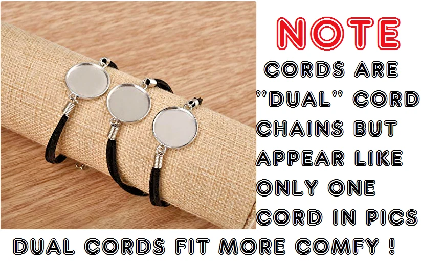 SATAN DEVIL HELL EVIL Photo Charm Black Leather Chain Cord Rope Silver Bracelet - Image 4 of 4