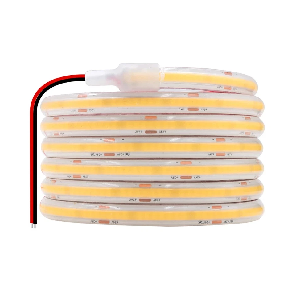 IP68 Wasserdicht 320COB LED Streifen Licht DC 24V RA90 Flexibles Band Band Dichte - Bild 4 von 4