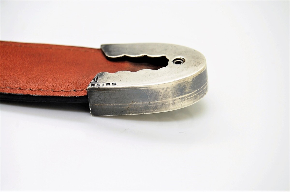 Pat Areias Sterling Silver .925 Lizard Belt 30 PAT AREIAS STERLING SILVER BELT BUCKLE BLACK LIZARD BELT 30  main image 2