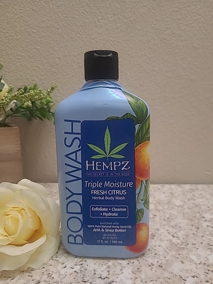 Jabón corporal a base de hierbas cítricas frescas triple hidratación Hempz 17 oz fórmula 3 en 1 Foto 3 de 3