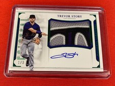 Trevor Story 2016 National Treasures CS-TS Colossal Jumbo Patch RC Auto #1/3!