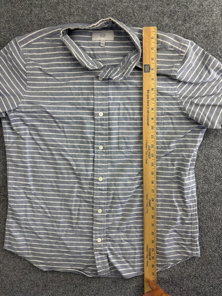 Jack Spade Warren Street Shirt Men's L Blue Short Sleeve Button Up New York - Image 4 of 4