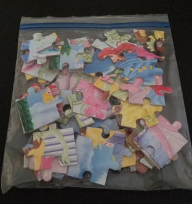 No Box No Picture 2 PRINCESS Complete Jigsaw Puzzles48 MIXED Pieces?? Fun!