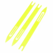 Fishing Plastic Net Repair Aeecssory Needle Shuttles Bobbin 7# Yellow 3 Pcs