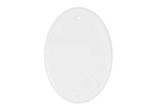 Polymer Pendant Heart Ornament Sublimation dye Coating White 8x5,5cm 1o pcs