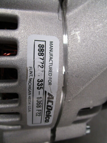 Alternator-VIN: M ACDelco 335-1068. GM# 88877278 - Picture 4 of 5