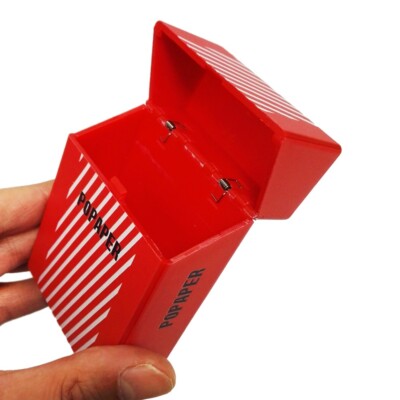 red cigarette case POPAPER Classic Red Cigarette Case Protective Box Holder Normal Size