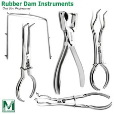 Dental Rubber Dam Endo Brinker Clamps Brewer Forceps Ivory Stoke Instruments Kit