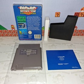 BIONIC COMMANDO NINTENDO NES VERSIONE PAL A MATTEL ITALIANO ITA CIB 8 BIT CAPCOM