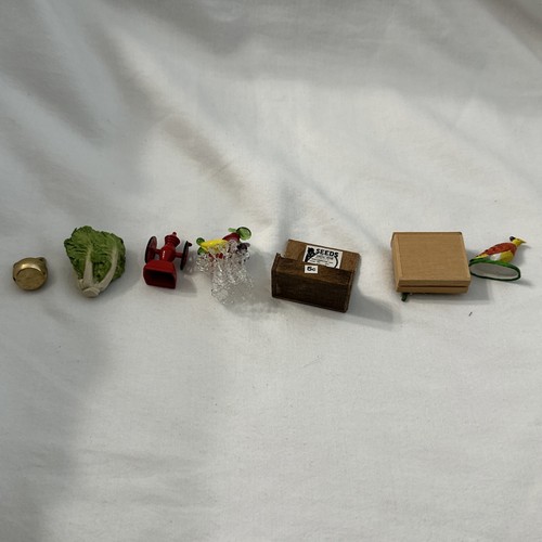Lotto 6 Macinacaffè Frutta e Verdura Ceramica Miniatura Casa delle Bambole Frutta - Foto 3 di 24