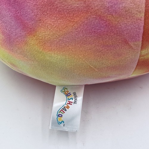 New Squishmallows Kaldette Tie Dye Grapefruit Snowflake Pom Pom Ball Hat Plush - Picture 4 of 8