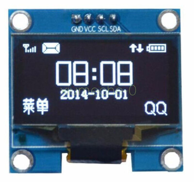 1.3'' White OLED LCD 4PIN Display Module IIC I2C Interface 128x64 for Arduino