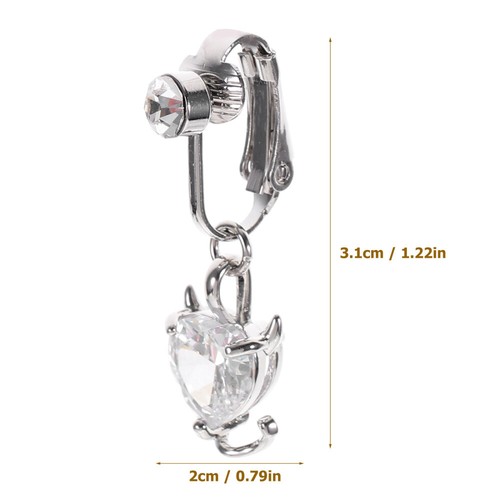 Liebes-Zirkon-Anhänger Fräulein Gefälschter Bauchnabel Bauchpiercings - Bild 8 von 12