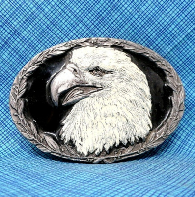 Bald Eagle Belt Buckle Western Sportsman Patriot Cowboy Vtg 90s BOA      .PCB001