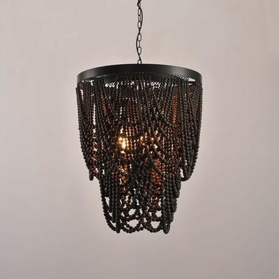 Farmhouse Wood Beaded Chandelier Ceiling Pendant 3 Light Fixture Wooden Bead and Metal Chandeliers Hanging Lighting Home Decor Lamp for Bedrooms, Farmhouse Wood Beaded Chandelier Ceiling Pendant 3 Light Fixture Wooden Bead and Metal Chandeliers Hanging Lighting Home Decor Lamp for Bedrooms,