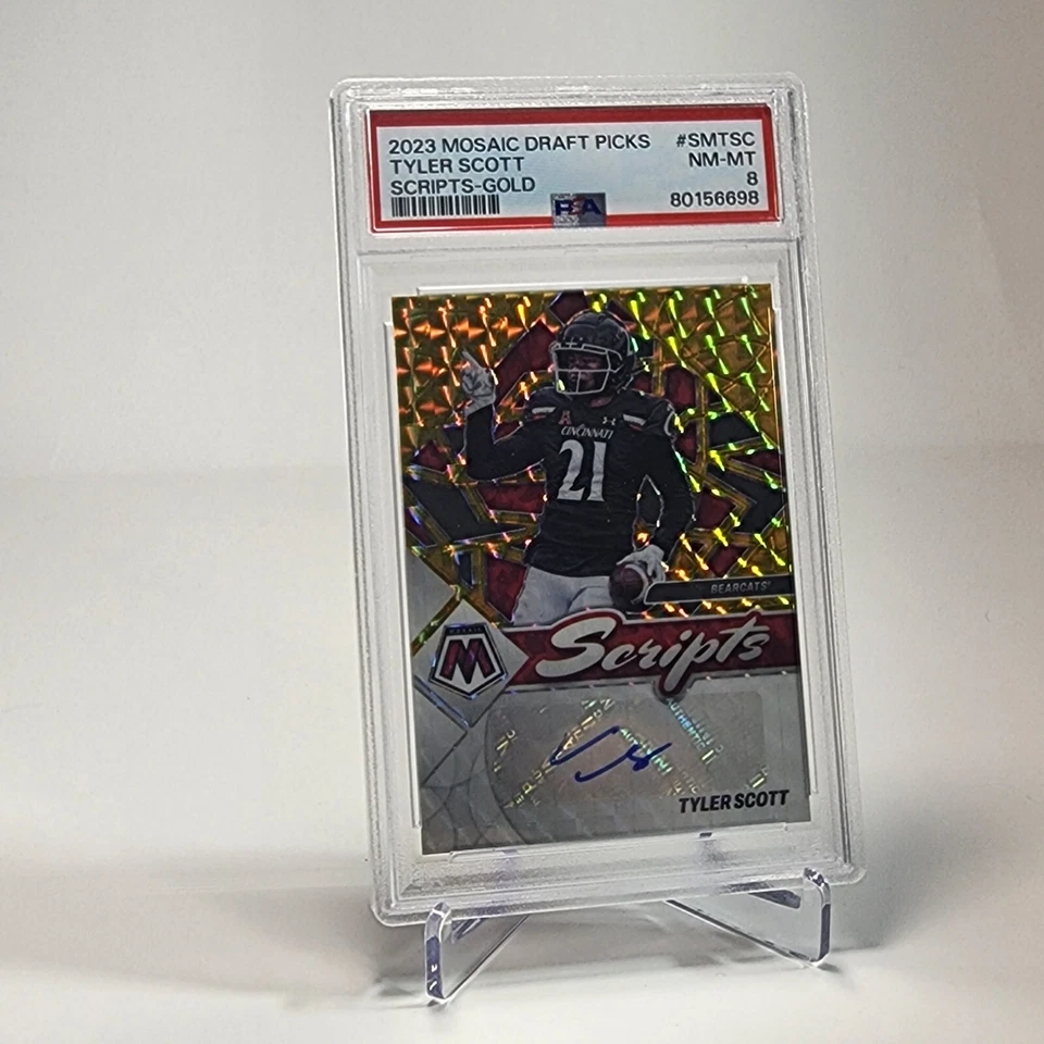 2023 Mosaic Draft Picks Tyler Scott Scripts Gold/10 Psa8 - Image 2 of 3