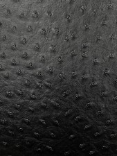 black ostrich faux vinyl Marine grade UV resistance waterproof Fabric