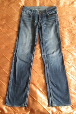 TOM TAILOR DAMEN JEANS DENIM GERADE ALEXA STRAIGHT USED BLUE BLAU W29 L 34 