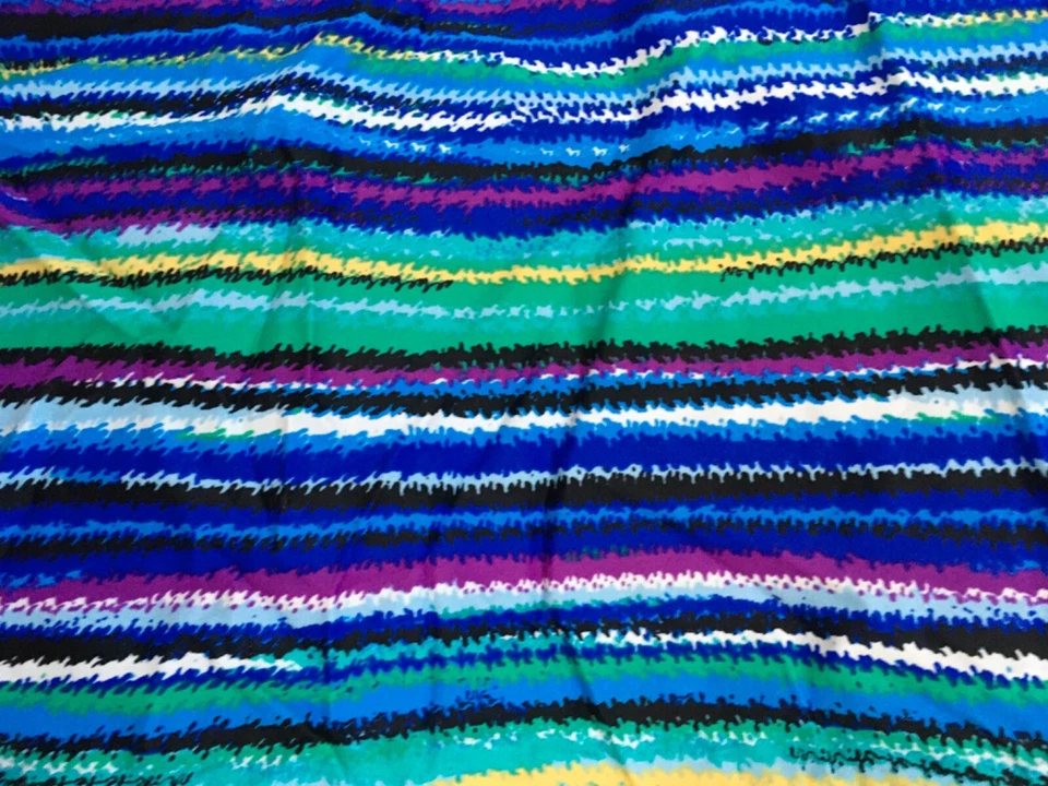 Camiseta Tankini Caribbean Joe Para Mujer Talla 16 Multicolor Rayas Nueva Con Etiquetas Foto 3 de 4