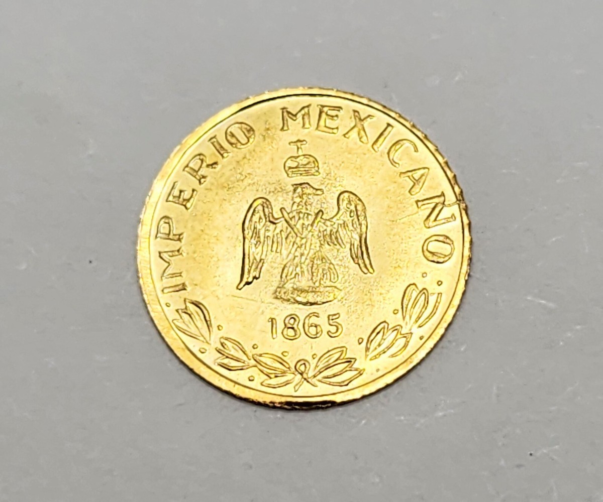 1865 Imperio Mexicano Maximiliano I de Mexico Wedding Token Small