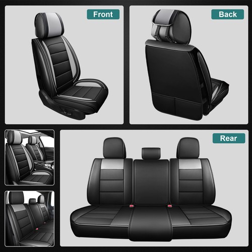 Customed For Toyota Tacoma Double Cab/Crew Cab 2005-2023 Front & Rear Seat Cover - Picture 11 of 14