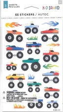 Trucks Cars Big Wheels 66 Stickers Autocollants