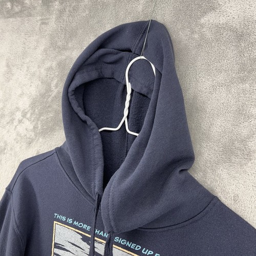 Star Wars Mandalorian Hoodie Mens Small Blue Kangaroo Pocket - Picture 10 of 13