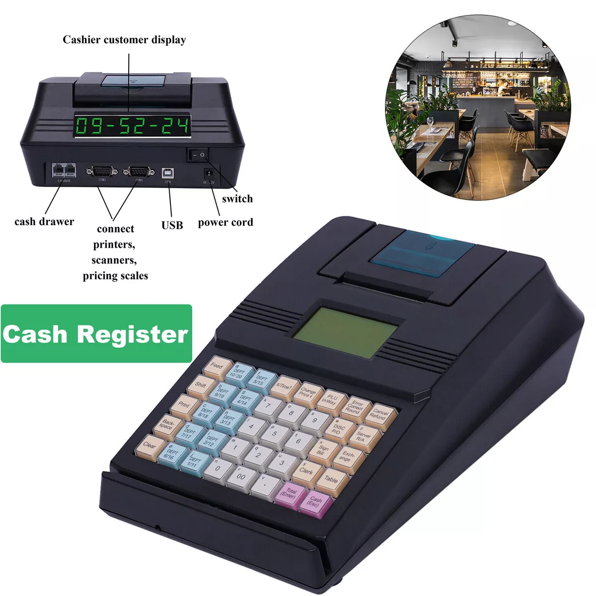Cash Register POS System Electronic Printing Casher for Retailer