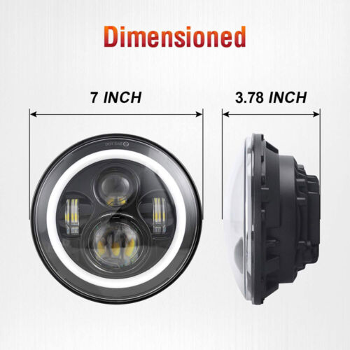 Combo 9" Brackets Halo Led Headlights For Jeep Wrangler JL For Gladiator 18-2023 - Bild 12 von 12