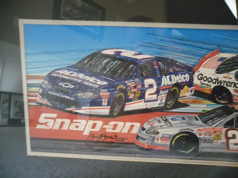 纳斯卡·凯文·哈维克山姆·巴斯原版艺术作品卡扣非印刷原产地艺术 — 第 2/4 张图片