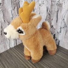 Vintage Russ Starlight Reindeer 9.5" Plush Deer Caress Soft Pets Long Eye Lashes