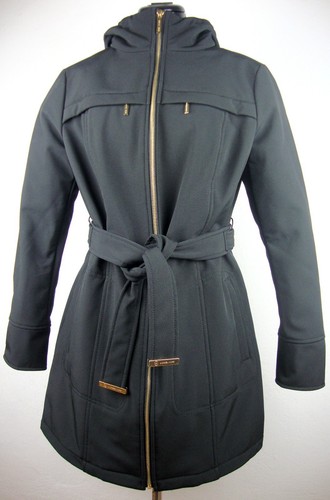 MICHAEL KORS Trenchcoat Mantel Jacke Parka Damen Kapuze Jacket Schwarz Gr.M NEU - Bild 2 von 12