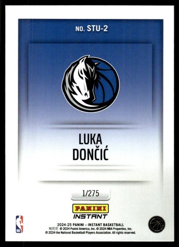 2024-25 Panini Instant NBA Luka Doncic STUDIO 1/275 SP Dallas Mavericks #STU-2 - Bild 2 von 2