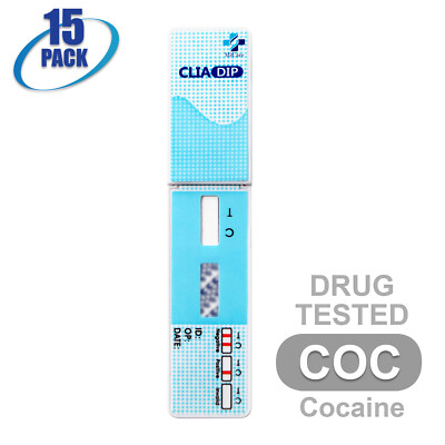 Mintegrity [15pk] Cocaine (COC) Dip Card Urine Drug Test #MI-WDCO-114