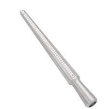 Hollow Aluminium Ring Size Sticks Ring Mandrel DIY Jewelry Ring Making 250x25mm