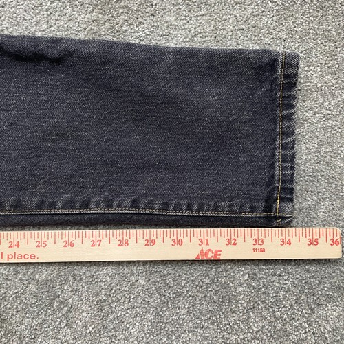 VINTAGE Guess Jeans 28X34 Black Georges Marciano Skinny Made USA Triangle - Picture 8 of 10