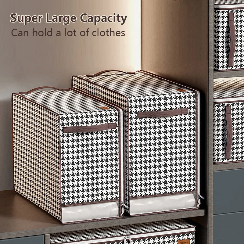 2/6Pcs Underbed Dustproof Clothes Storage Bags Ziped Organizer Wardrobe Boxes - Image 2 of 4